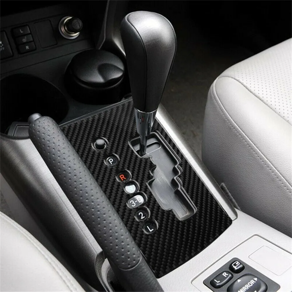 

For Toyota RAV4 2006-2012 Carbon Fiber Interior Gear Shift Panel Cover Trim Easy Installed And No Modification Needed