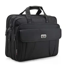 Large Black Briefcase Business Men Shoulder Bags 15.6 Inches Laptop Computer Bag Male Waterproof Travel Handbags Office Work Bag