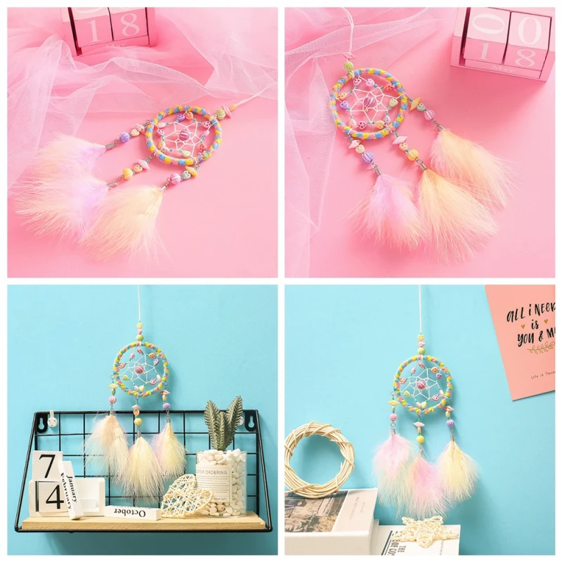 

JW-Rainbow Catcher Wind Chime Ornaments Girls Bedroom Decoration Kindergarten Graduation Gift