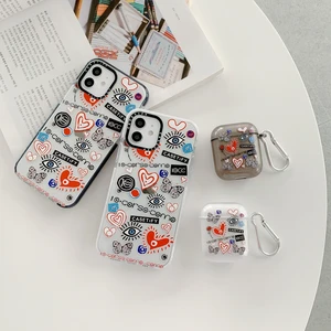 funny matching phone case and airpods 2 set for iphone 12 mini 11 pro xs max se 2020 x xr 7 8 plus clear transparent soft cover free global shipping