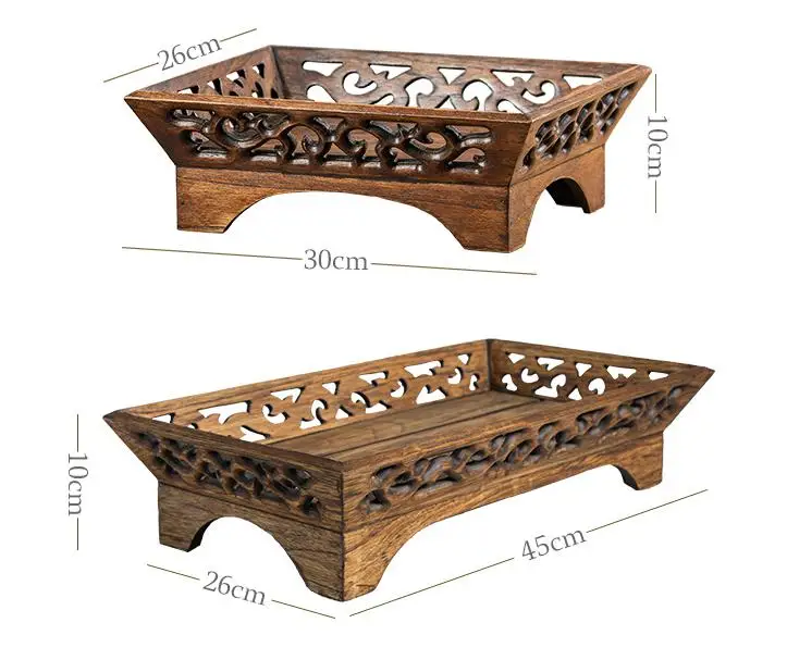 Кухонный деревянный поднос для фруктов деревянная тарелка еды настольное