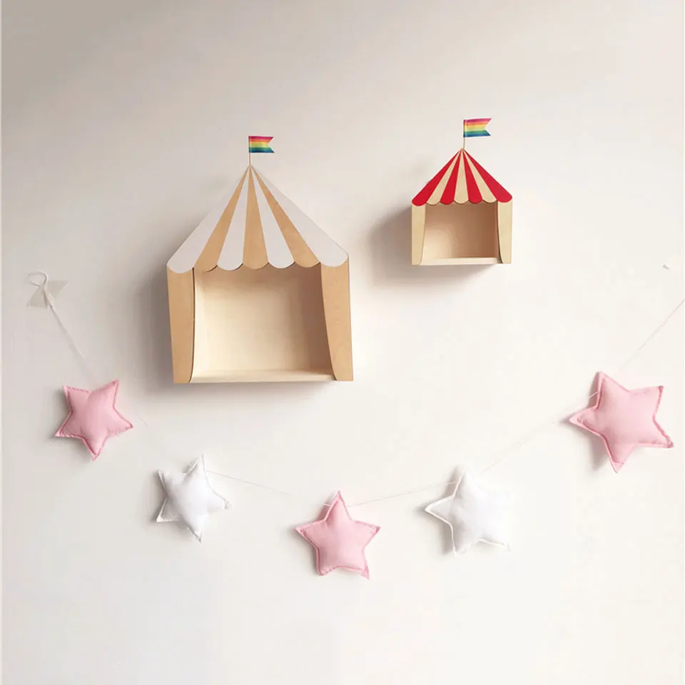 Декор для детской комнаты в скандинавском стиле ручной работы гирлянда с Луной и