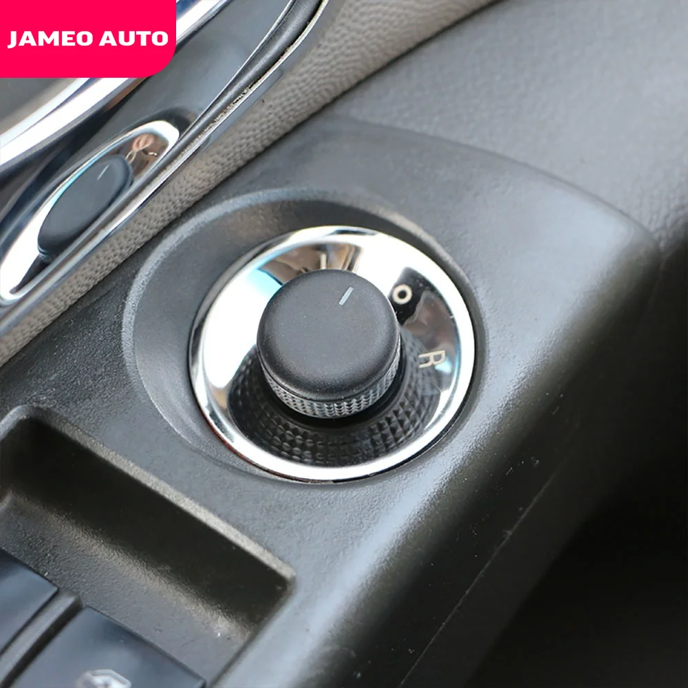Jameo Auto Stainless Steel Rearview Mirror Knob Circle Sticker for Chevrolet Cruze Malibu AVEO Opel Mokka ASTRA J Insignia | Автомобили и