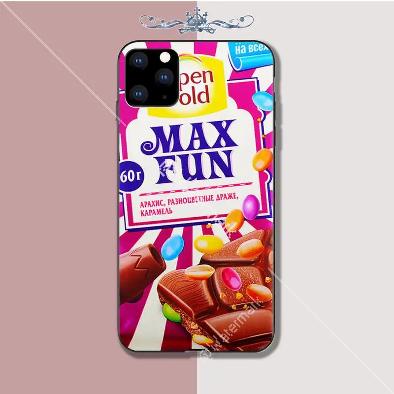 Роскошный чехол для телефона Alpen с золотым шоколадом Iphone 5s Se 2020 6 6s 7 8 Plus X Xs Max Xr 11 Pro