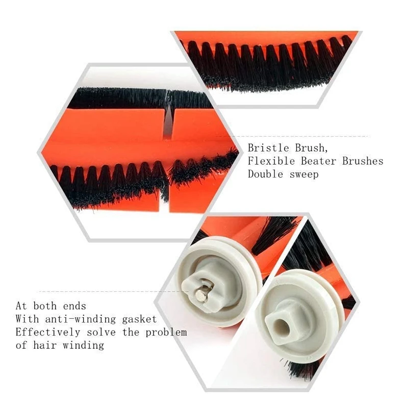 

Accessory Kit for Xiaomi MI Roborock S50 S51 S6 E25 E20 E35 Robot Replacement Vacuum Parts Main Brush Filter Side Brush
