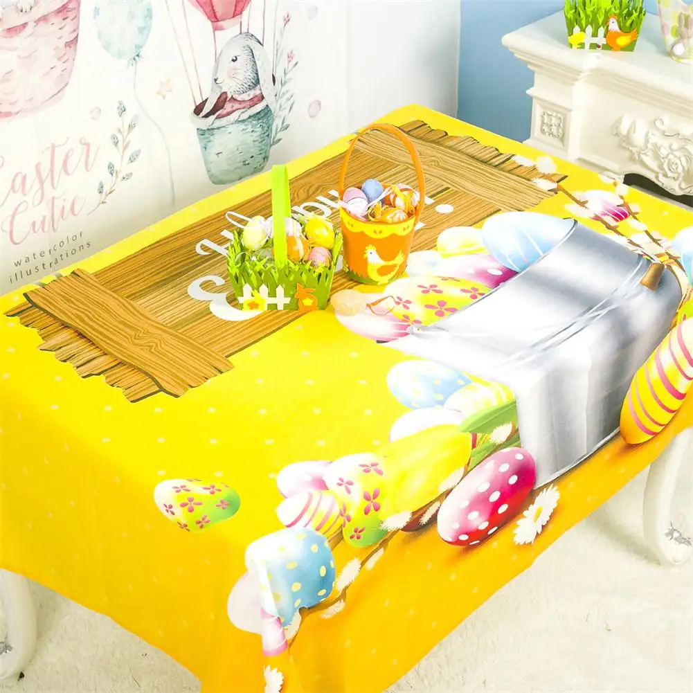 Пасхальное украшение скатерти прямоугольная скатерть с принтом яиц фланелевая