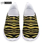 HYCOOLлеопардоваязебра Вулканизированная обувь; женские летние кроссовки; Повседневные слипоны на плоской подошве; женские кроссовки; Feminino 2020