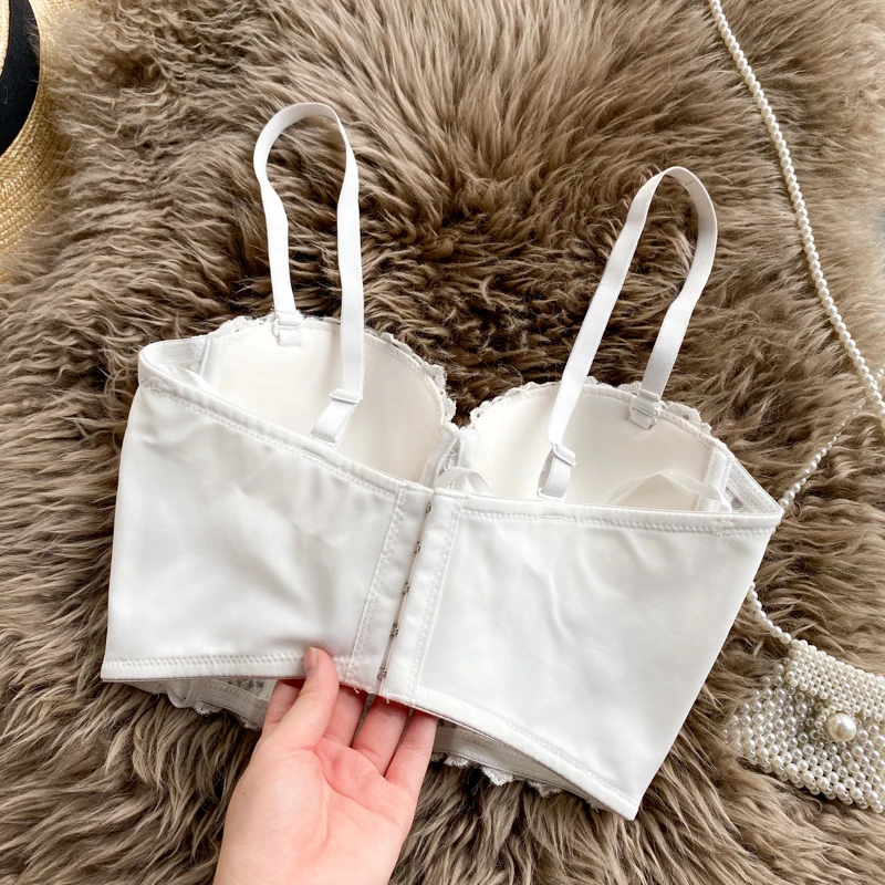 

Women Summer Fashion Sexy Strap Beading White Black Ladies Top 2021 Celebrity Designer Fashion Top Camis High Street