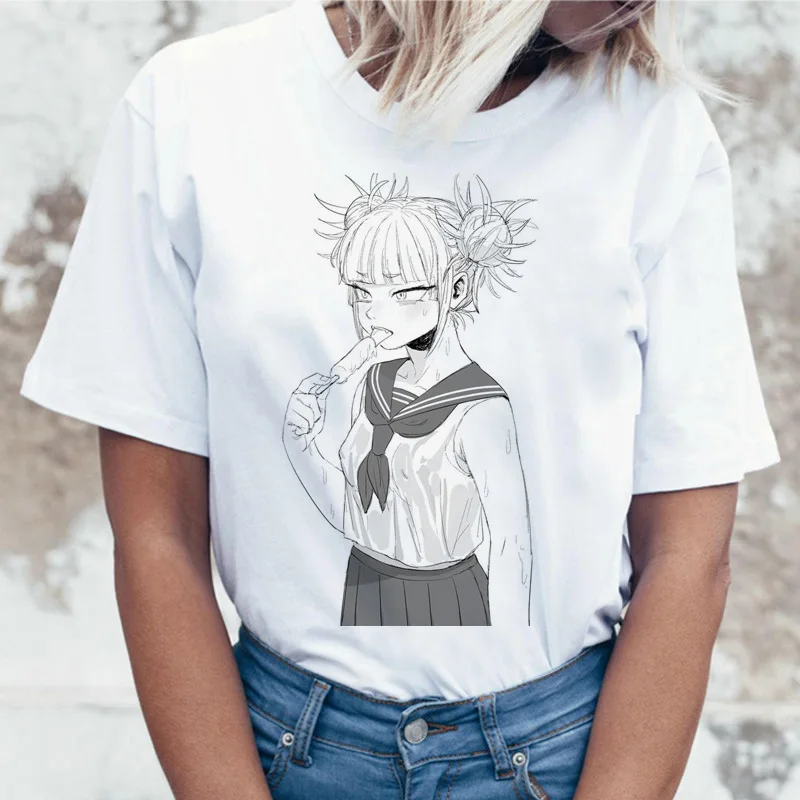 Футболка Himiko, мультяшная футболка Toga senpai, женская футболка waifu, женская футболка с надписью boku no hero Academy, футболка, футболка, harajuku, 90s - Цвет: 1720