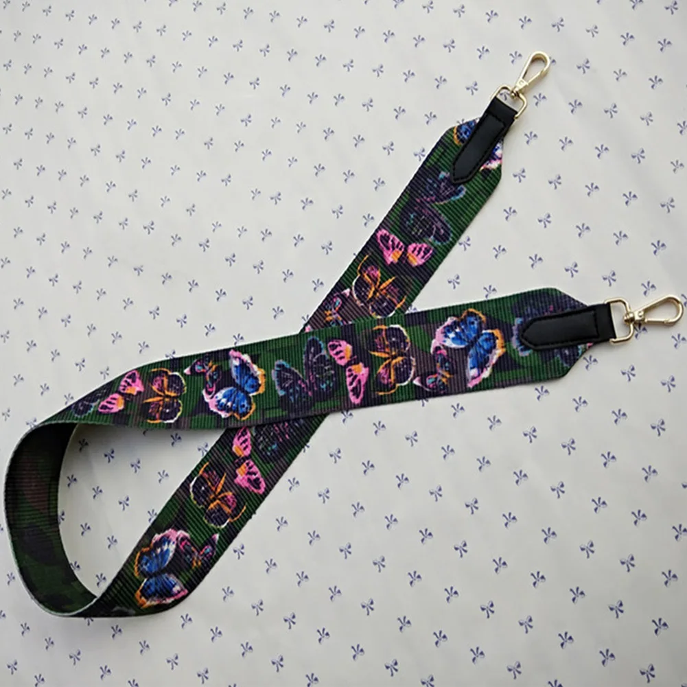 Этнический стиль сумки широкий RFID Блокировка Fabala части ремни ленты сумка ремень