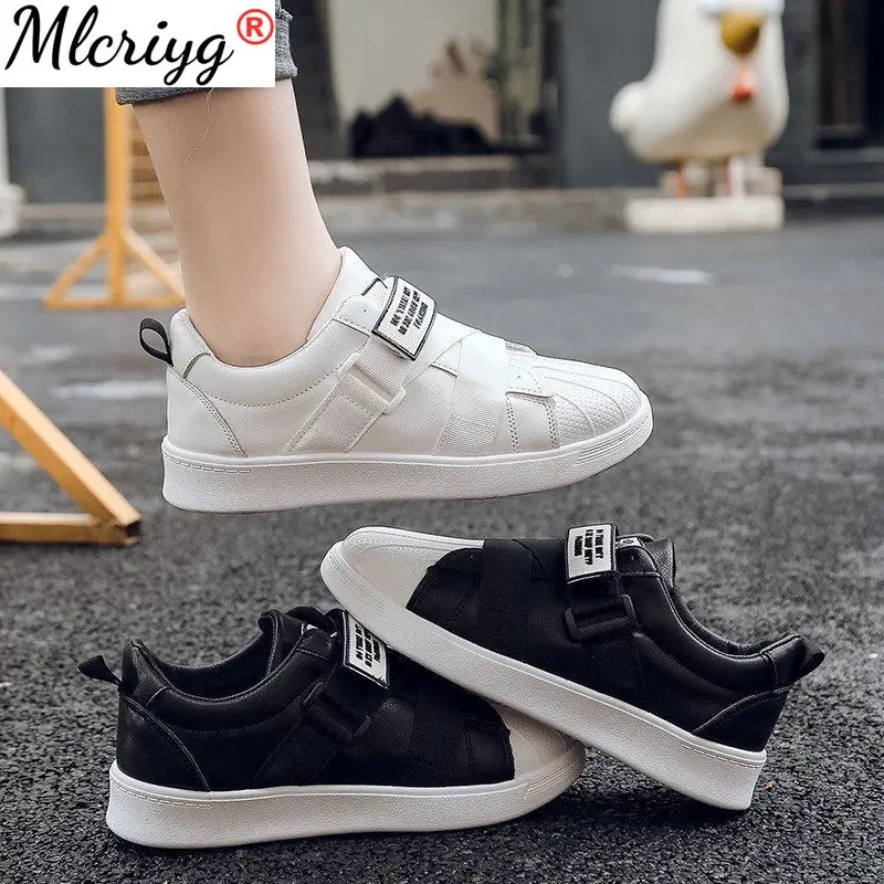 

Large Size Women's Shoes Breathable Sports Small White Board Shoes Ulzzang Versatile Students' Ins Street Shoes Tenis Feminino