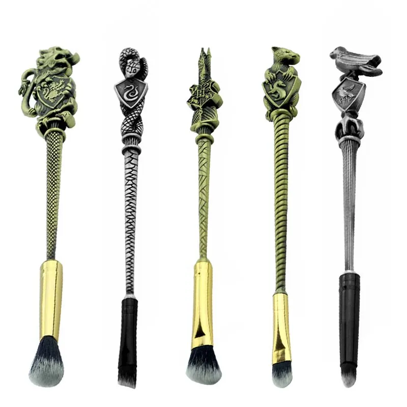 Знак школы Хогвартс булавки Гриффиндор/Hufflepuff/Ravenclaw/Слизерин заколки с животными макияж для женщин девочек Подарочная кисть