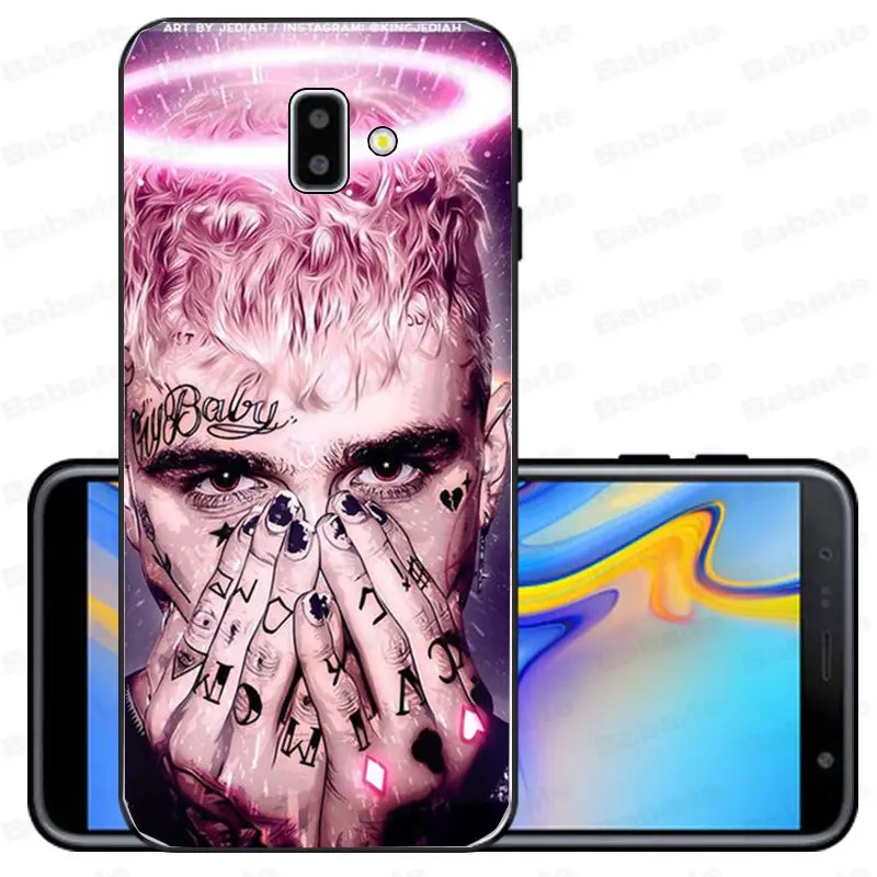 Lil Peep Bo черный ТПУ Мягкий силиконовый чехол для телефона samsung Galaxy j6 plus A6 A8 A9 A10 A30 A50