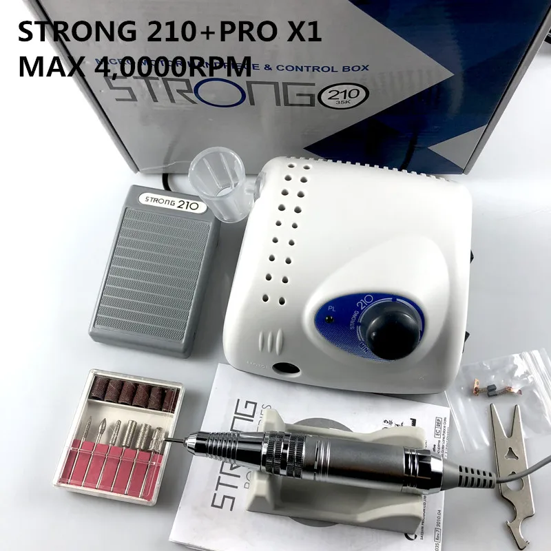 2019 новый мощный блок управления 210 40000 об/мин наконечник PRO X1 105 105L 65 Вт дрели для