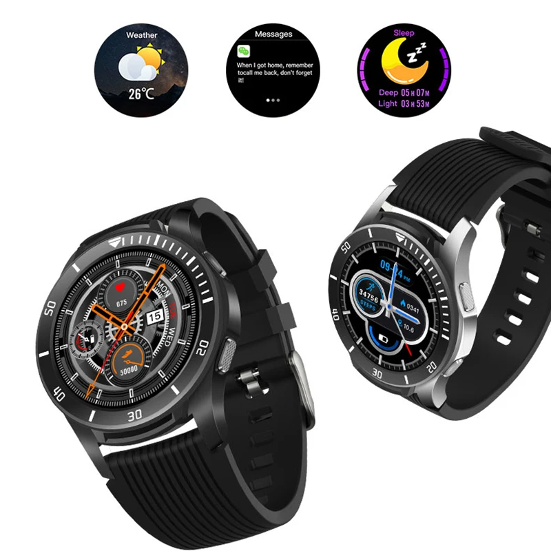 Смарт часы GT106 с полноцветным экраном водонепроницаемые Bluetooth деловые мужские