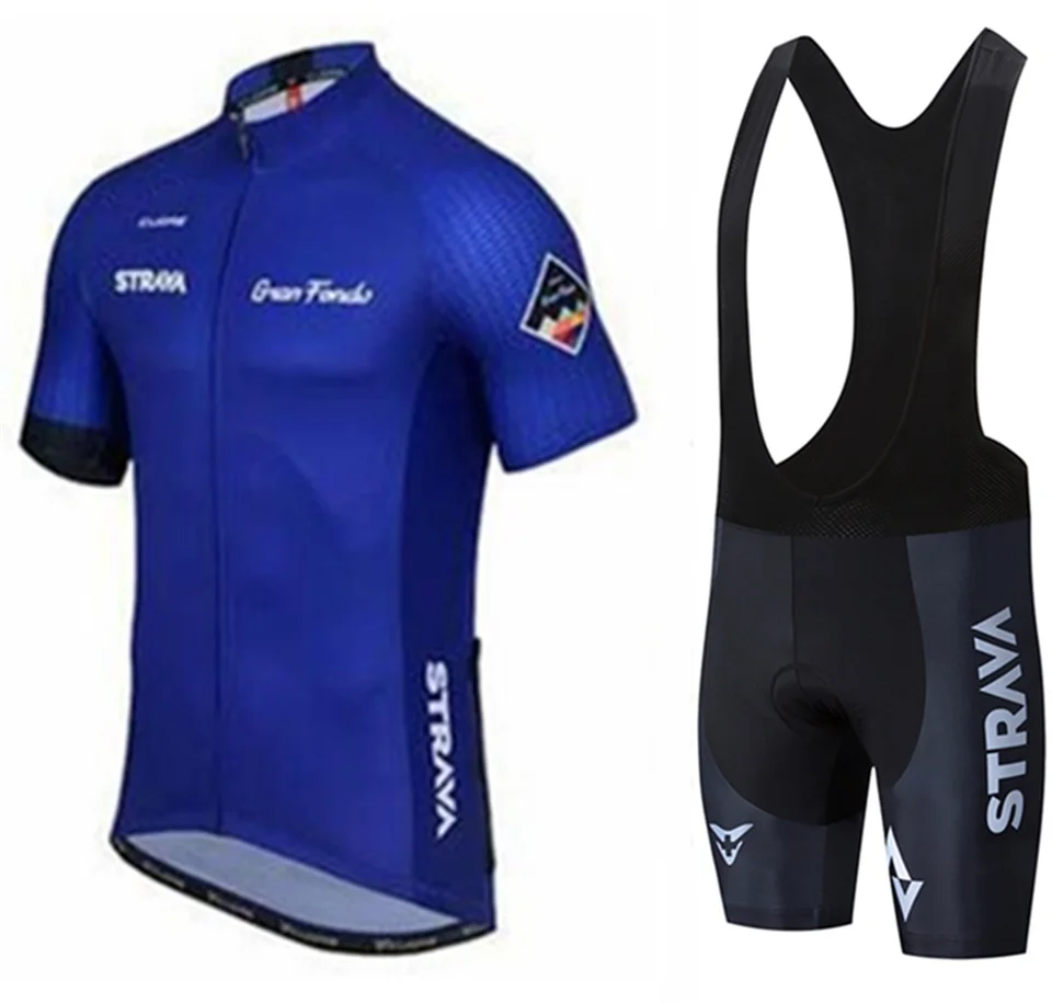 2019 STRAVA ropa de ciclismo jersey bicicleta secado rapido hombres verano Jersey pantalones | Спорт и развлечения
