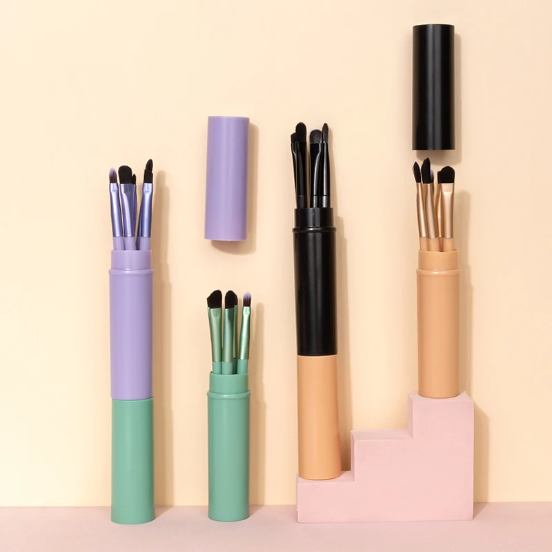 5 шт. Профессиональный дорожный портативный мини набор кистей для макияжа глаз