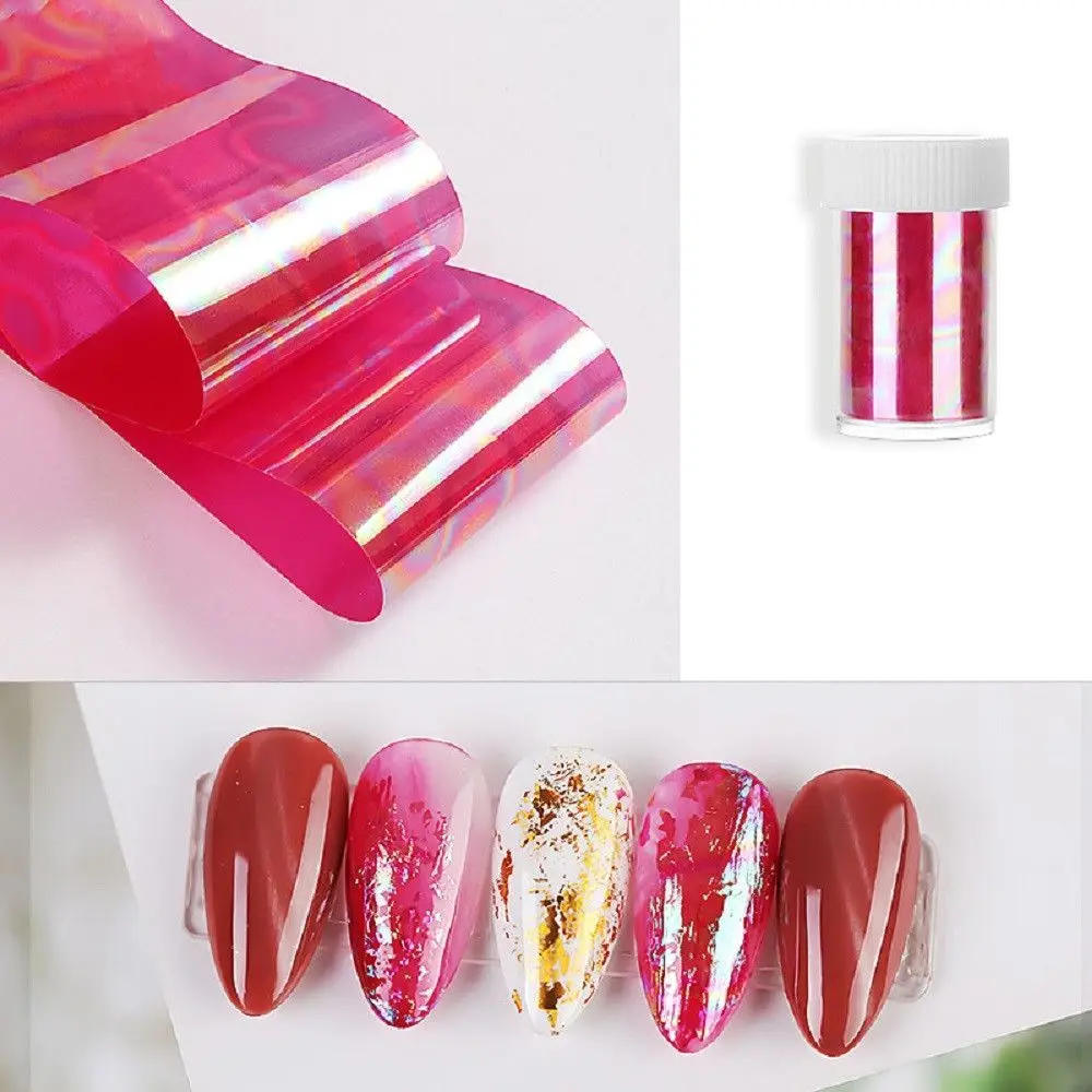 

Adehesive Beauty Tools Starry sky Pink Blue Foils Paper Nail Art Transfer Sticker Nail Art Paper Decoration Sticker