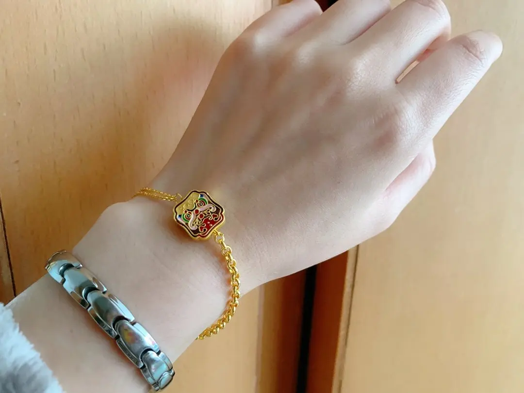 

HX 24K Pure Gold Bracelet Real 999 Solid Gold Bangle Upscale Beautiful Romantic Trendy Classic Jewelry Hot Sell New 2020