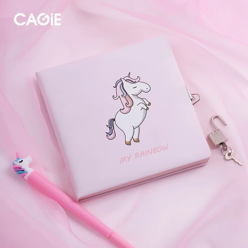 1 шт. блокнот с паролем единорога и замком офисный школьный личный дневник из