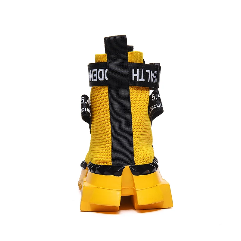 Мужские высокие кроссовки ADBOOV дышащие модные носки повседневная обувь большие