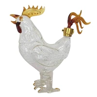 750ml liquor decanters for rum tequila novelty rooster shape whisky decanter for gifts