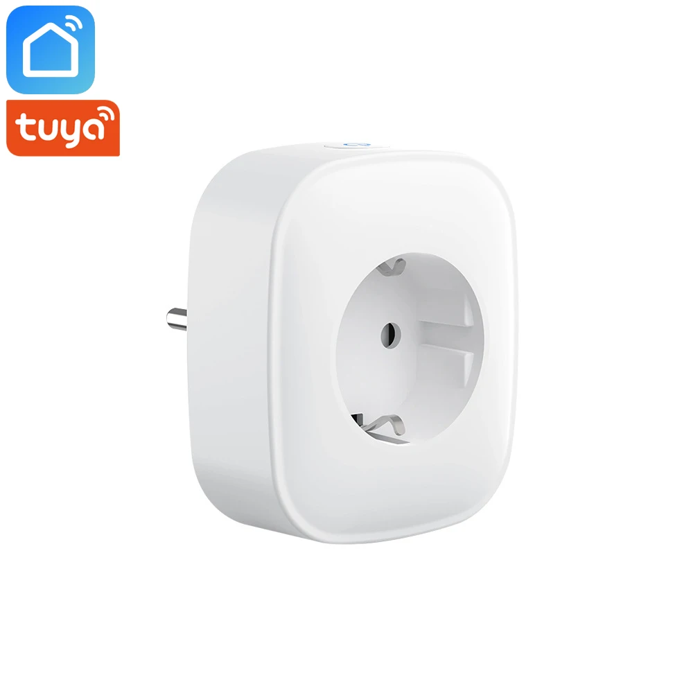 Tuya Smart Life приложение Wi-Fi умная розетка ЕС вилка 10А монитор мощности энергосберегающий таймер умный дом работает с Alexa Google Home IFTTT