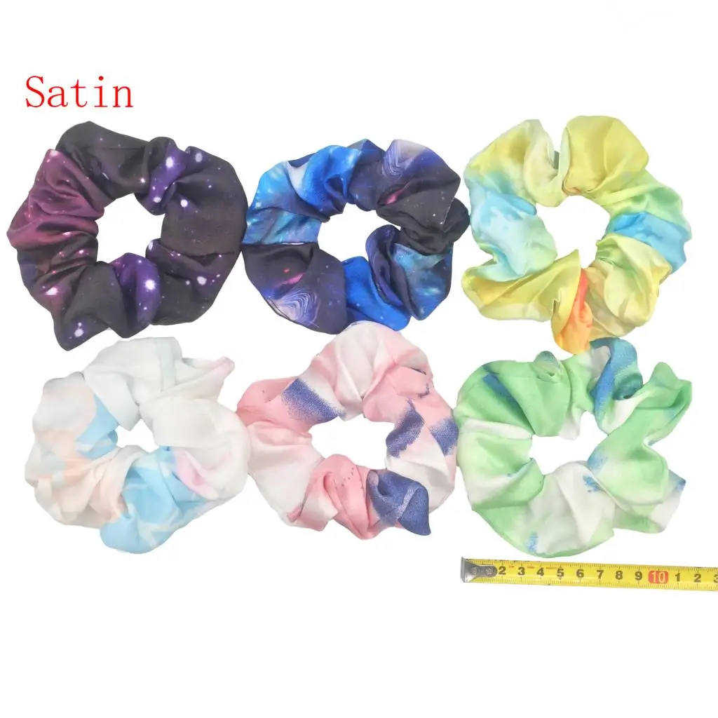 Однотонные женские резинки для волос 6 шт./лот рождественские эластичные