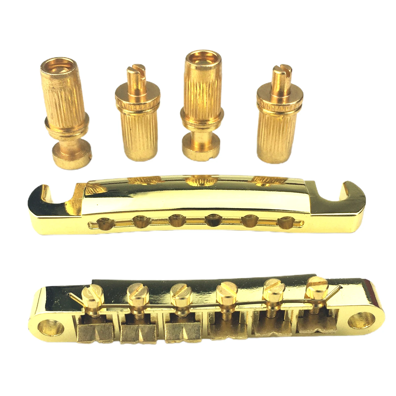 

LP Fixed Bridge Harp Code 6 String Pull String Board Electric Guitar Upper And Lower Split Bridge guitar accessories