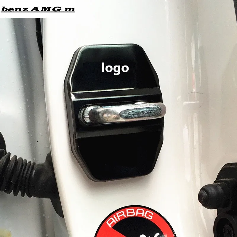 4 шт./лот металлический Автомобильный Дверной замок крышка для AMG Mercedes W212 W211 W210 W202
