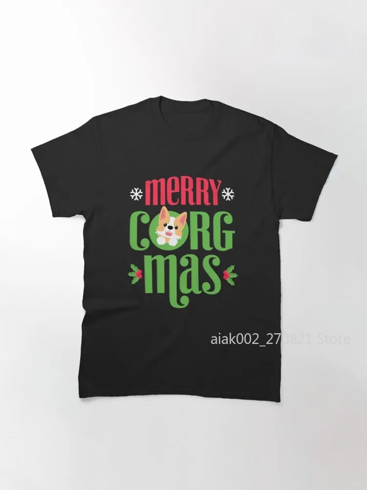 

Классическая футболка Merry Corgmas