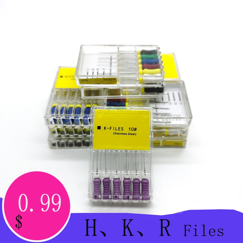 Стоматологические файлы для ручной терапии корневых каналов стоматологические