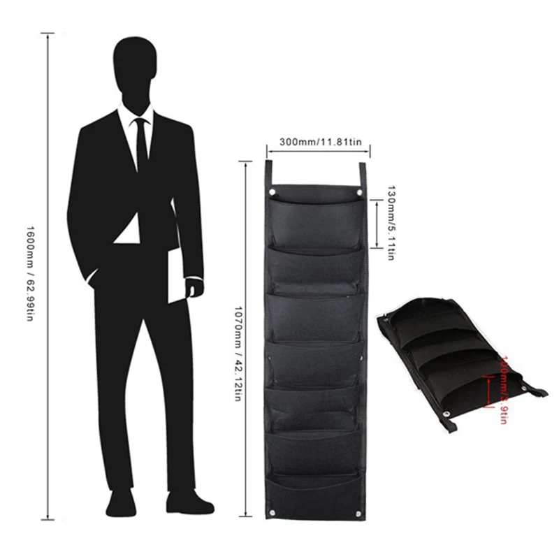 7 карманный подвесной вертикальный садовый настенный плантатор для двора