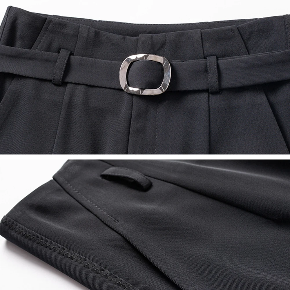 

2020 Autumn New S to 4XL Women Wide Leg Pants Large Size Commuter Temperament Solid Color High Waist Wide-Leg Pants Women's