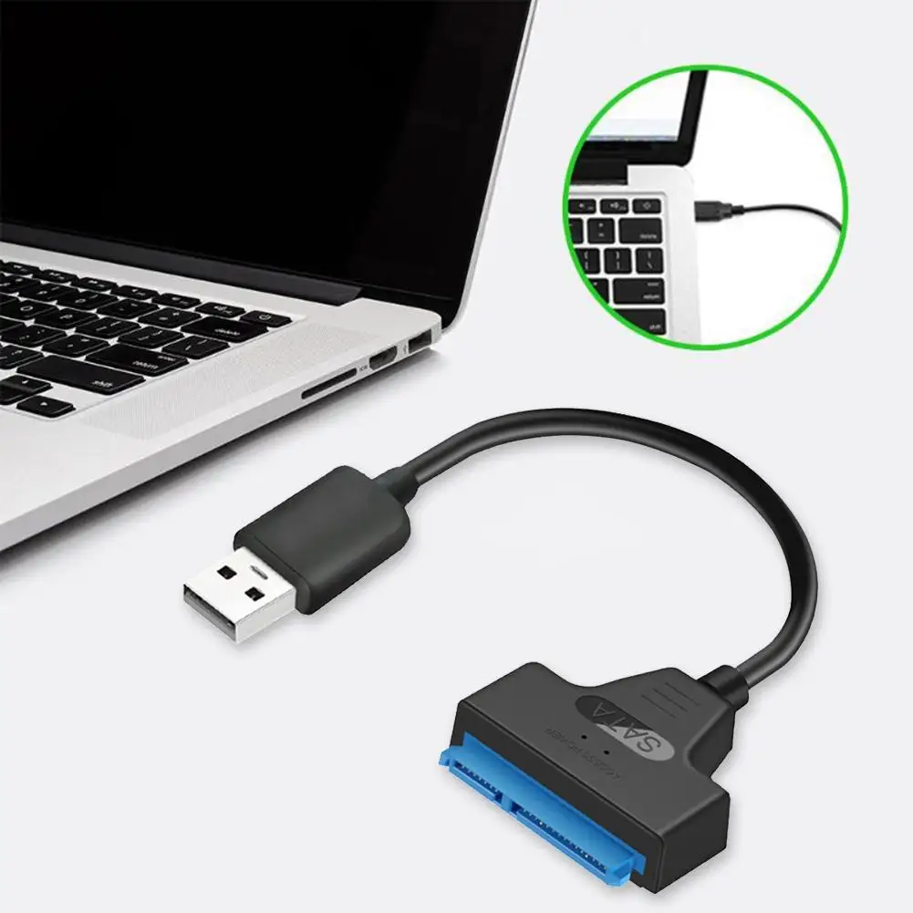 Адаптер USB 2 0 на SATA 22pin соединительный провод кабель для жесткого диска 5 дюйма SSD