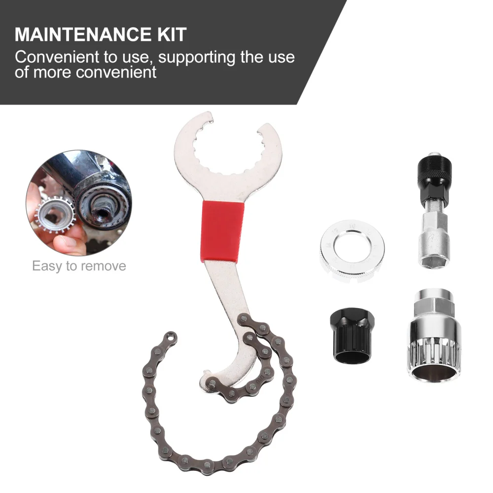 

5pcs/set Crank Arm Extractor Bike Repair Tool Freewheel Remover Puller Device