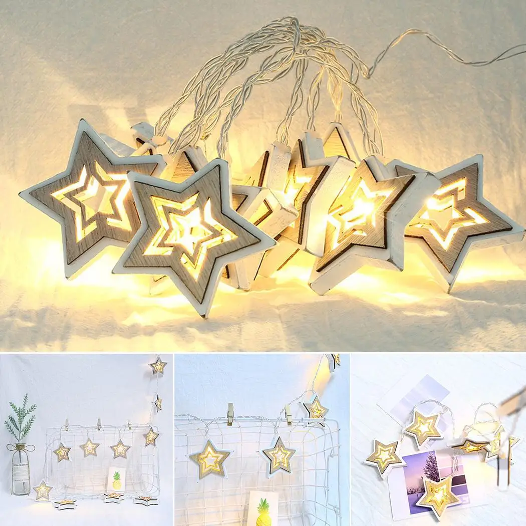 Водонепроницаемый энергосберегающий рождественский стиль форма пентаграммы