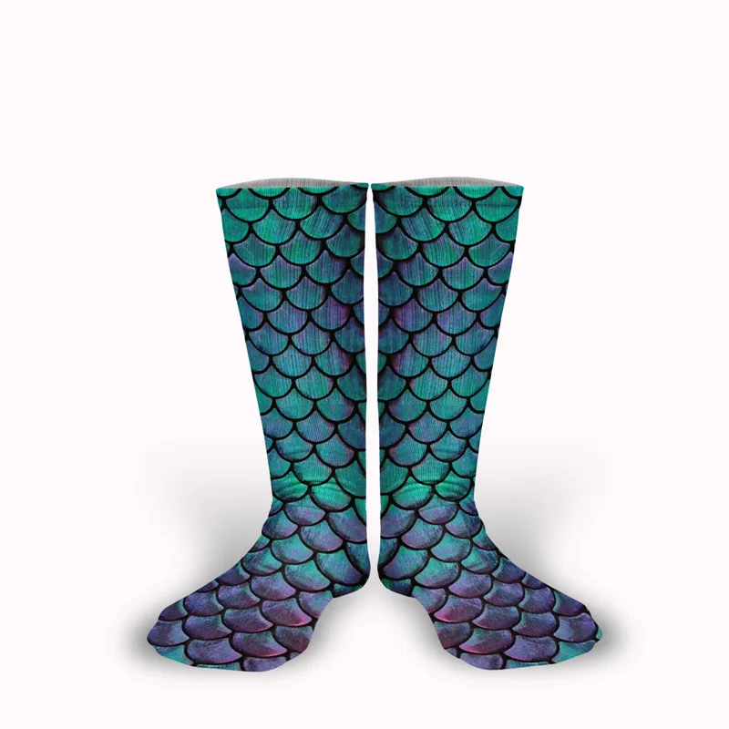 Новая 3D печать чешуи русалки с синей рыбой/математические формулы/география