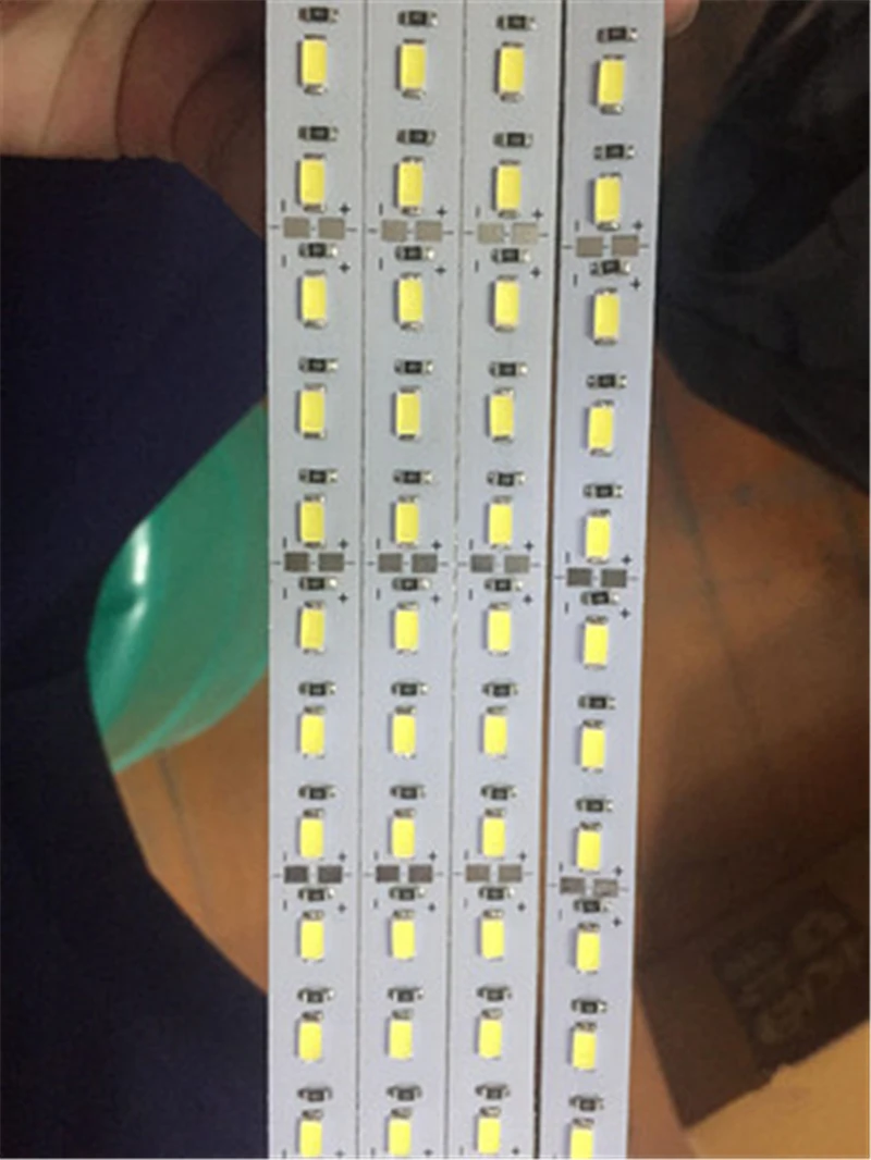 10 шт. SMD5630 5730 светодиодный светильник из алюминиевого сплава не водонепроницаемый 0,5 м 36 светодиодный/м DC 12 В светодиодный жёсткая планка лампа для шкафа