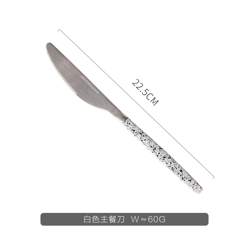 Матовая Сталь обеденная ложка набор столовых приборов золотистого ножи наборы