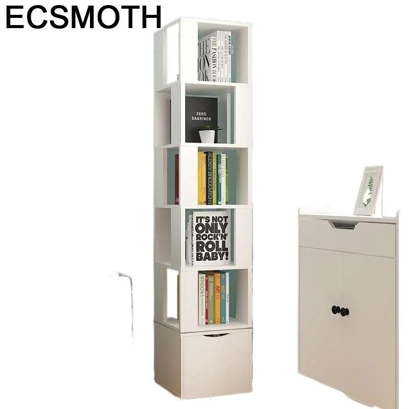 Estanteria Libros декоративная промышленная полка деревянная вращающаяся книжный чехол