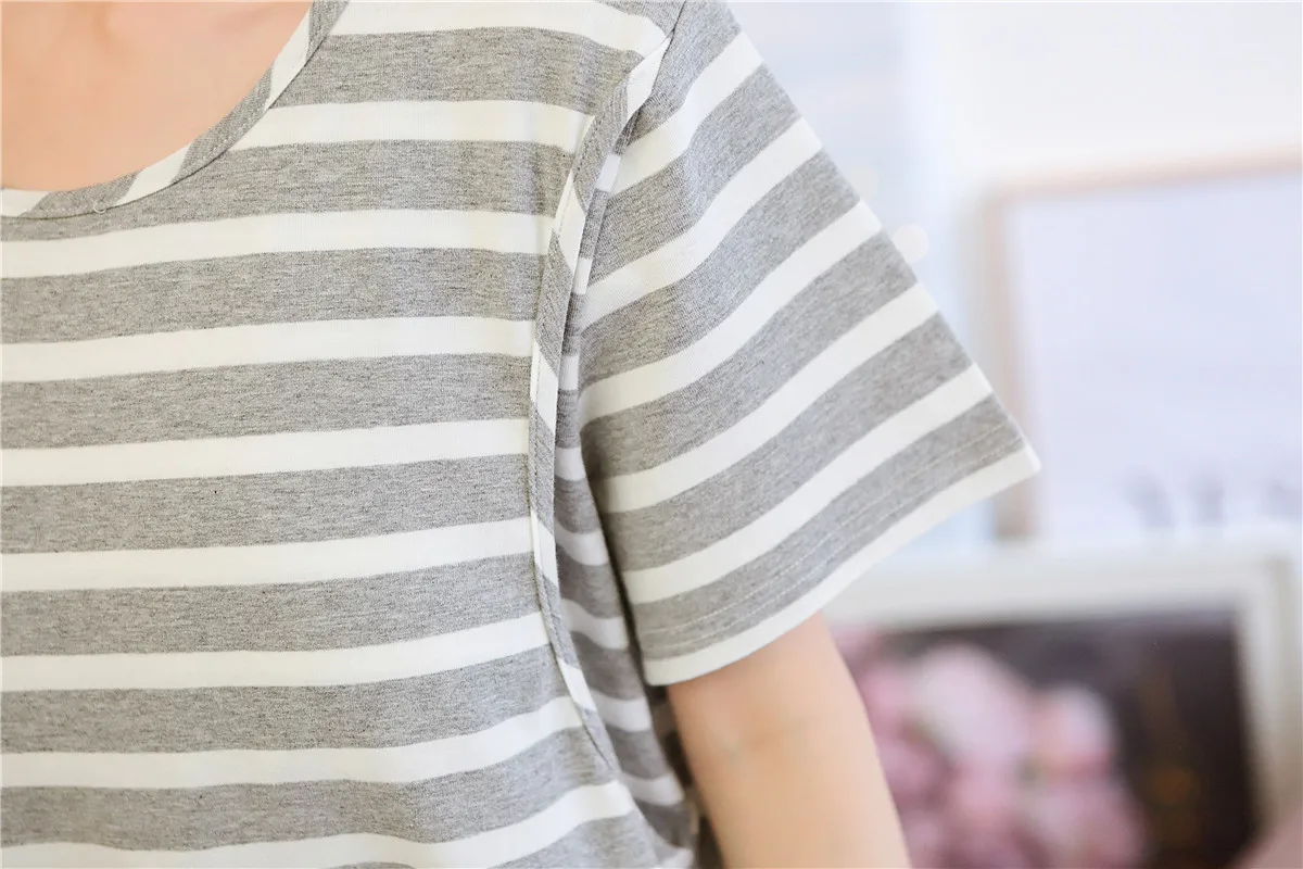Maternity Breast Feeding Nursing Nightwear For Pregnant Nursing Nightdress Maternity Breastfeeding Nightgown Pregnancy Sleepwear
