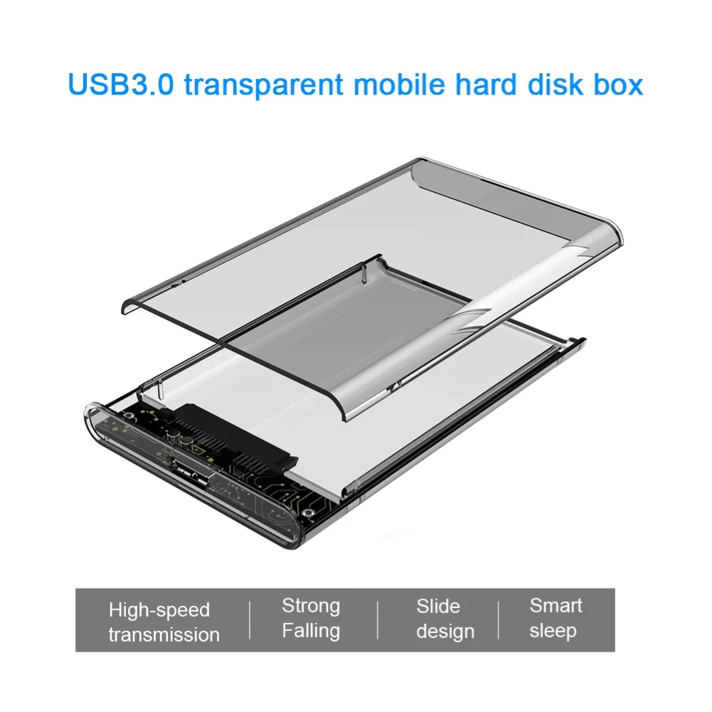 USB 3 0/2 0 5 Гбит/с 2 дюйма SATA внешний HDD SSD корпус | Электроника