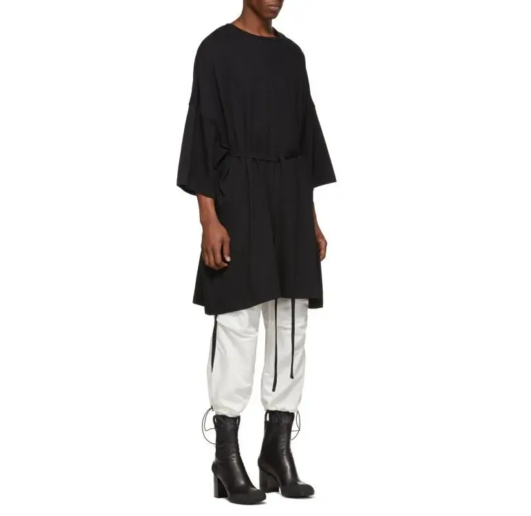 

S-7XL!!2020 Spring/Summer new super loose 7-minute sleeve T-shirt design short-sleeve T-shirt hollow-out