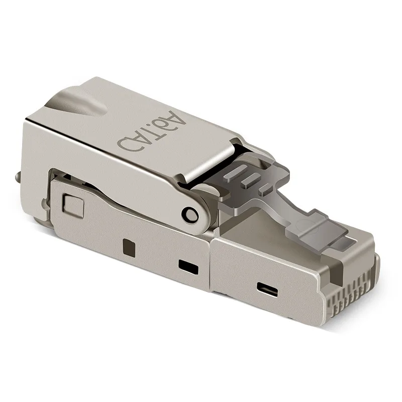 2 шт. Cat6A Экранирование кристаллическая головка Rj45 разъем металлический модуль