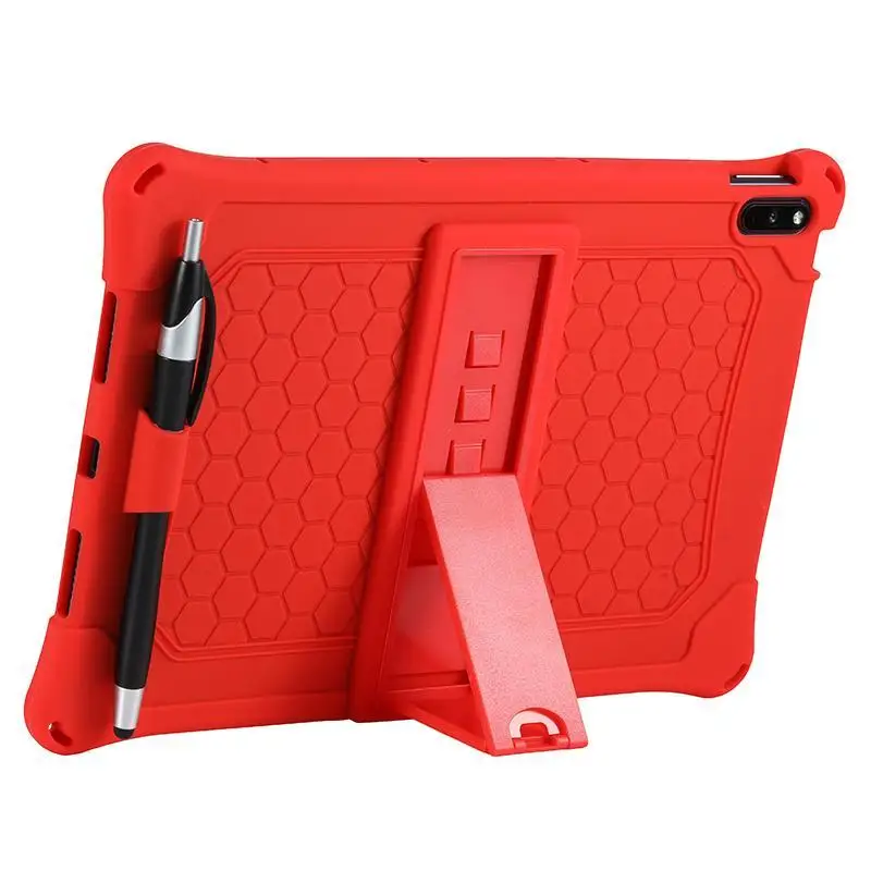 

Tablet Case for Huawei MatePad 10.4 BAH3-W09 BAH3-AL00 Kids Safe Stand Silicon Cover For Huawei Mate Pad 10.4 Funda + Pen+ Strap