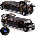 Бесплатная доставка, высококлассная модель автомобиля из сплава 1:32, hummer limousine, металлическая литая модель автомобиля, Тяговая задняя мигающая фотография, автомобили
