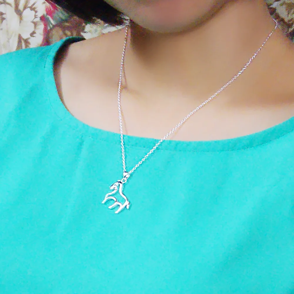 Ожерелье женское из серебра 925 пробы с подвеской в виде пони | Украшения и