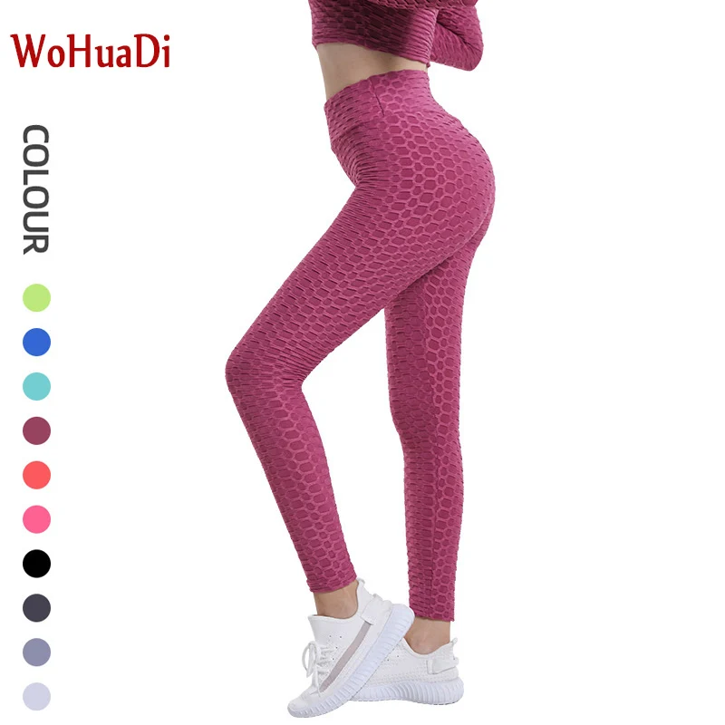 

WOHUADI Women Leggings Fitness Yoga Pants Sport Tights High Waist Seamless Skinny Pants Gym Clothing Sportswear Workout Trousers