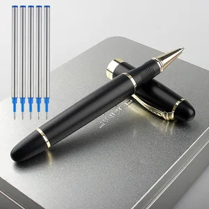 Матовая черная металлическая шариковая ручка JINHAO X450 с золотым зажимом, школьные и офисные канцелярские принадлежности, Брендовые мужские шариковые ручки для письма, подарок A2